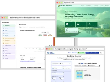 Live portfolio example: a real-time website homepage developed by Prabakaran Shankar for NViews Web